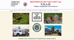 Desktop Screenshot of boondocksk9.org